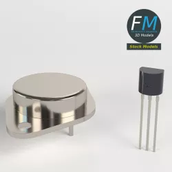 Transistors Low-poly  3D model