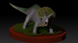 triceratops pose 3d models 【 STLFinder