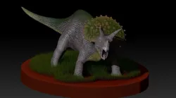 Triceratops com base  3D model