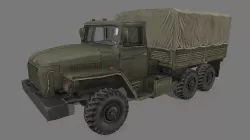Ural 4320 Low-poly  3D model