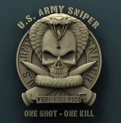 USA Sniper 3D model