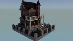 Victorian Ghost House 3D model