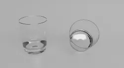vodka glasses 3D model