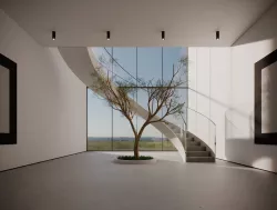 VR Staircase Art Gallery 2018 Baked Max Unreal 3D model