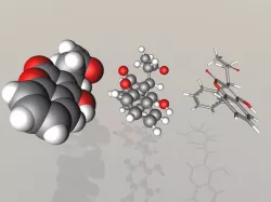 Warfarin molecule 3D model