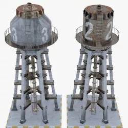 Water Tower 3D model