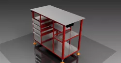Weld Table 1300x650mm 3D model