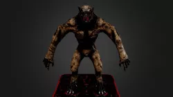 Werewolf Low-poly  3D model