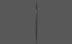 Witcher-Style Sword Low-poly  3D model