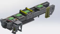With jacking and cleaning function conveyor 3D model