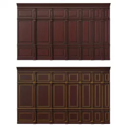 Wooden panel 02 3D model