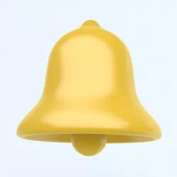 xmas bell Low-poly  3D model