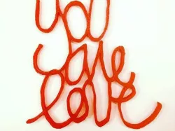 "You Are Love" Graffiti Pendant & Beads