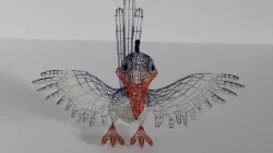 Zazu Bird  Low-poly  3D model