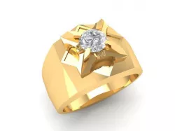 1205 Diamond Men Ring 3D print model