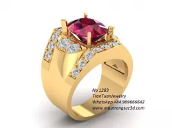 1283  luxury korea diamond ring for men 3D print model