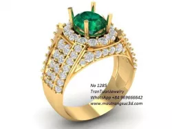 1285 luxury korea diamond ring for men 3D print model