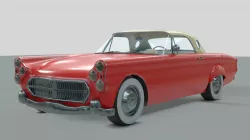 1950s generic car Low-poly  3D model