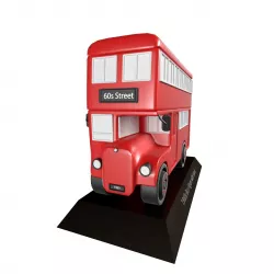 1960s Bus Figure with stand 3D model