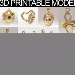 3d Printable Jewelry Collection 