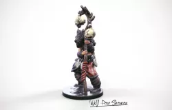 3d Printable miniature Wolf paw Shaman 32mm 3D print model