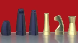 3d Printable Modern Chess Set STL OBJ 3MF 3D print model