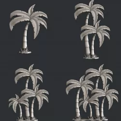 3d STL models for CNC Palm 3D model