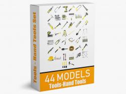 44 Models Machine Tools and Hand Tools Collection 3D model