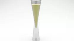 A unique glass of wine and cocktails 3D model
