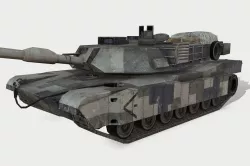 Abrams M1A2 Low-poly  3D model