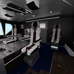 Airplane Airbus Cockpit Interior Low-poly  3D model