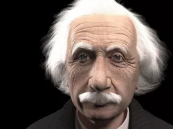 Albert Einstein 3D model