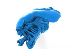 Alien head keychain 3D print model