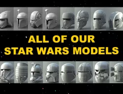 All of our Star Wars 3D printable models 3D Model Collection