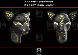 Ana Bastet mask f3D printing for cosplay 3D print model