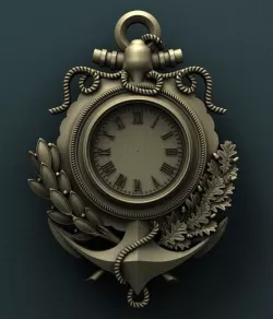 Anchor Clock 3d stl model for CNC 3D model