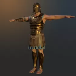 Ancient Greek Hoplite Warrior 3D model