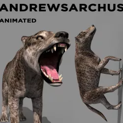 Andrewsarchus - 3d animated model 3D model