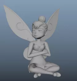 Angry Tinkerbell 3D print model