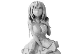 Anime girl 3D print model