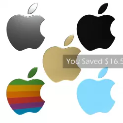 Apple Logo Pack Low-poly  3D model