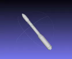 Arianespace ASI ESA Vega Rocket Printable Miniature 3D print model