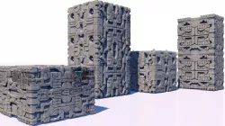 Aztec stones 3D model