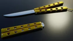 Balisong - Butterfly knife 3D model