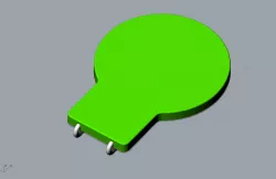 Balloon fun memory paper clip 3D MODEL 3D print model