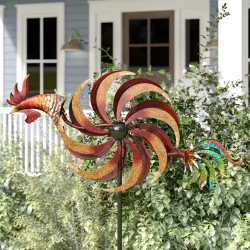 Bandopadhyay Flaming Rooster Wind Spinner 3D model