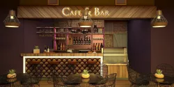 Bar Cafe 3D model