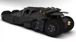 Batmobile Car for Batman -The Dark Knight Rises 3d model 3D model