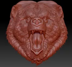   bear    head  3D print model