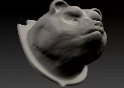 Bear Head 3D print model